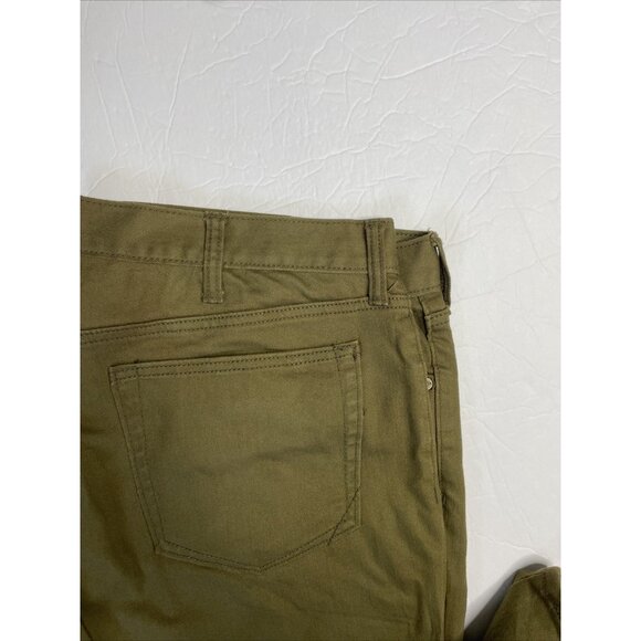 Banana Republic Mens 38x30 Dark Green Khaki Denim Jeans Slim Fit Straight Leg - Picture 5 of 6